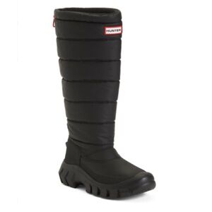 Hunter Intrepid Knee High Snow Boot in Black Size 9
